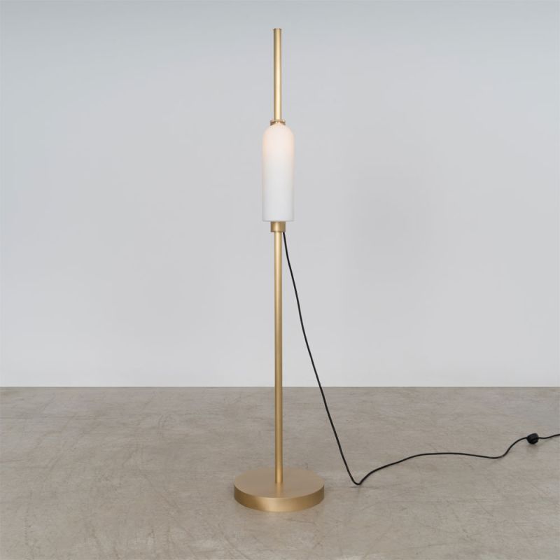 Schwung Odyssey 1 Burnished Brass Floor Lamp